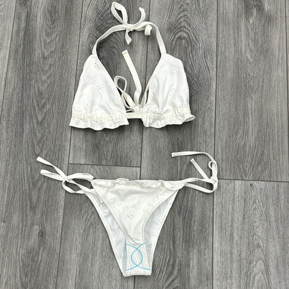 ASOS Other - NEW ASOS White Eyelet Bikini Set